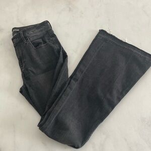Express Bell Flare Black Denim Jeans